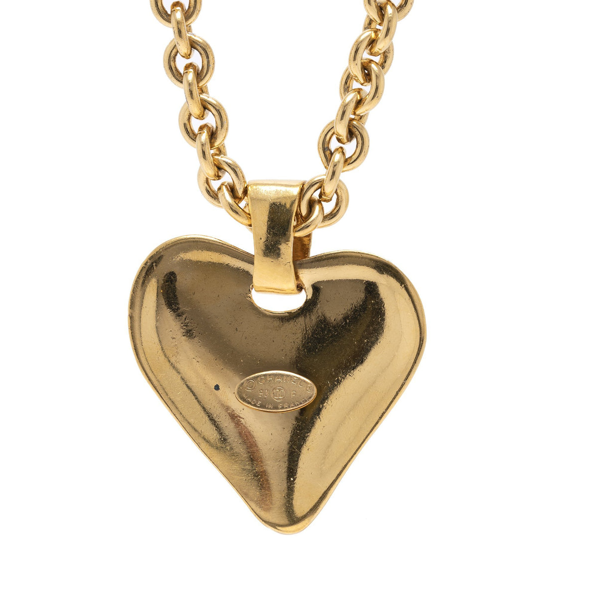 Browse Chanel Vintage CC Heart Pendant Necklace w/ Box Chanel and other  brands. Shop at our shop to save money