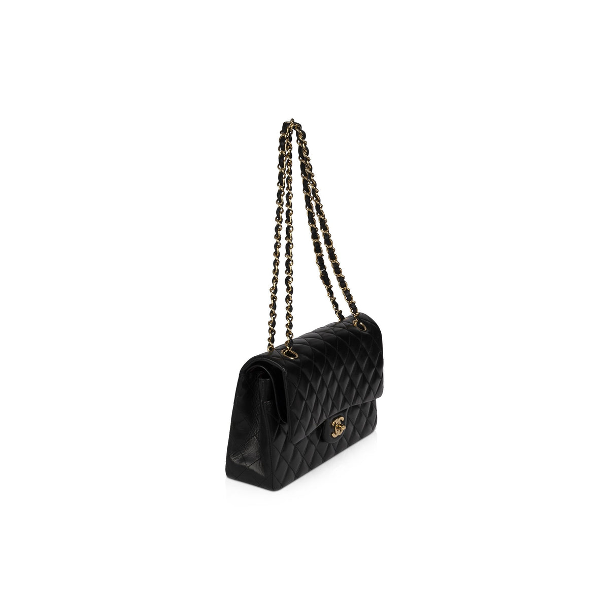 Explore our extensive assortment of Chanel Black Lambskin Medium Classic  Double Flap Bag w/ Authenticity Card & Box Chanel items at affordable cost