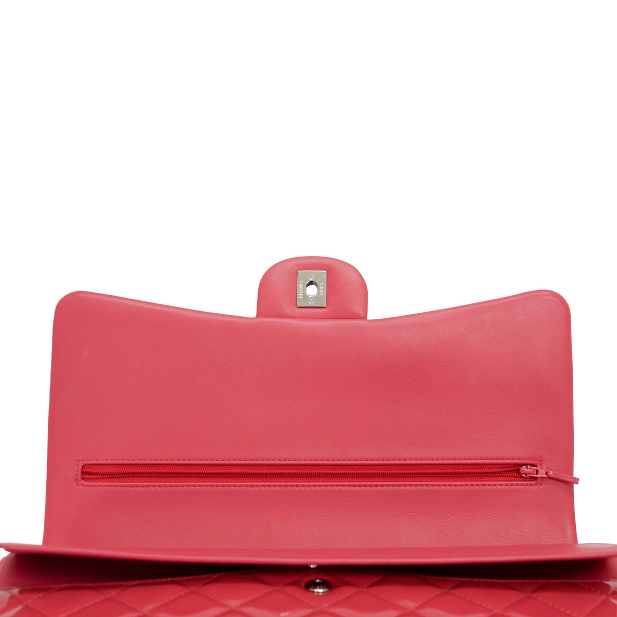 chanel pink patent bag purse